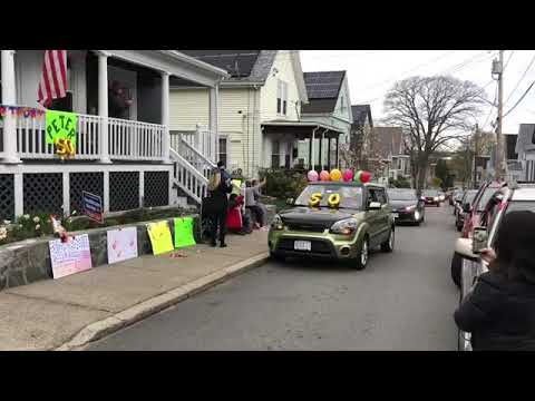 Drive by birthday in Lynn Massachusetts
