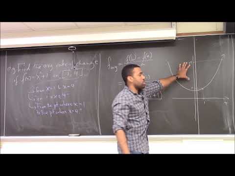 Math 1203-R04 Lecture 6 - Average rate of change; Intro to limits