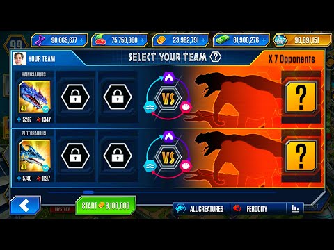 MEGALODON BATTLE DEFEAT 8 OPPONENTS | JURASSIC WORLD THE GAME