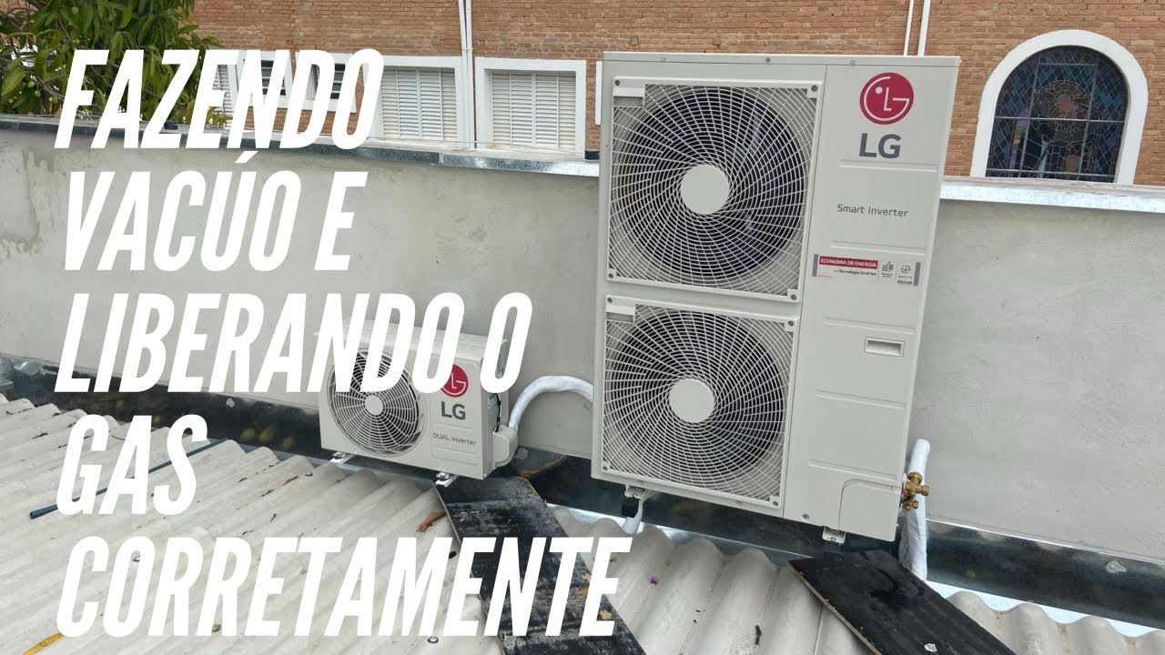 Watch Now Vácuo e Liberando Gás Corretamente Ar Condensadora LG 48000 e 60000 btus Teto e Cassete Inverter Vácuo e Liberando Gás Corretamente Ar Condensadora LG 48000 e 60000 btus Teto e Cassete Inverter