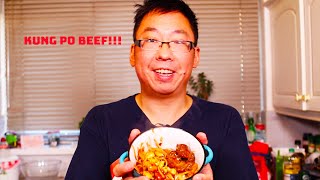 How to make spicy Kung Po Beef and the secret to tender meat!!!