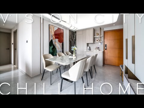 【Chill Home】荃灣．萬景峯 | 826呎 | 三房單位 | 新樓室內設計