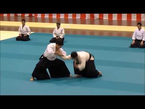 Toshio Suzuki Shidoin at the Tokyo Metropolitan Aikido Federation Demonstration 2017