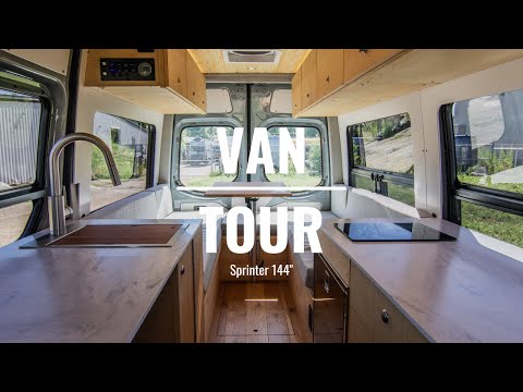 Custom Van Build (FULL TOUR) | Rossmönster | Sprinter 144” 4x4 w/ U-shaped rear dinette | 243