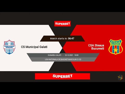 LNBM 2021-2022: CSM Galați - Steaua București