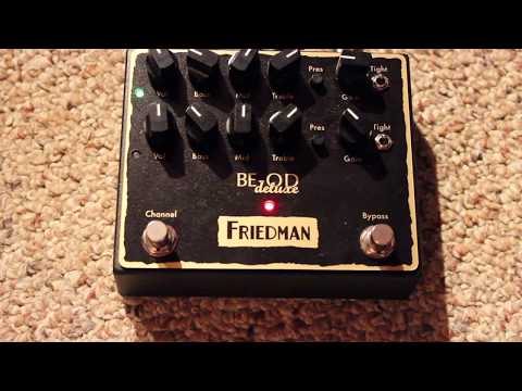 Friedman BE-OD Deluxe Playthrough Guitar Pedal Demo - Overdrive Distortion
