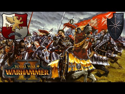 The Zintler's Reiksguard Cavalry Charge! Empire Vs Chaos. Total War Warhammer 2, Multiplayer
