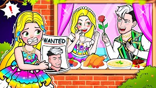 [🐾paper dolls🐾] Rich vs Poor Rapunzel and Bad Guy | Rapunzel Family