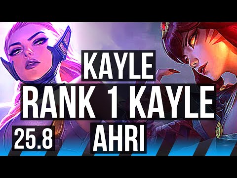 KAYLE vs AHRI (MID) | Rank 1 Kayle, 900+ games | EUW Challenger | 25.8