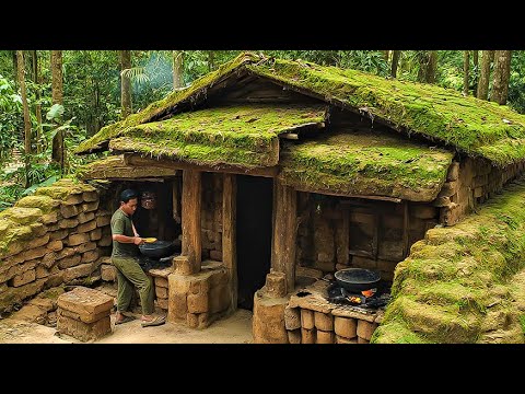 365 Days Solo Survival: Building The Ultimate Rainforest Shelter