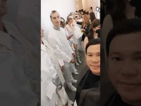 Backstage Preparation for #michaelcinco just before the show #LAFashionWeek