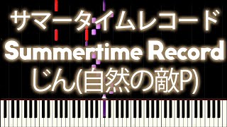IA - Summertime Record (サマータイムレコード) - PIANO MIDI