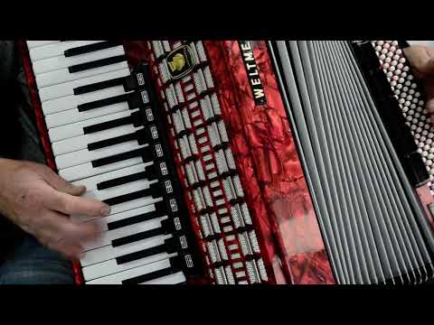 German Made Top Piano Accordion Weltmeister Serino - 120 bass, 16 registers (11 + 5 switches) + Shoulder Straps & Hard Case ~ LMMH - Video image 20