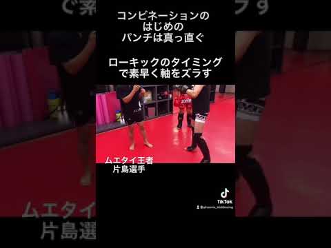 奥足へのローキックを打つ際はズラして