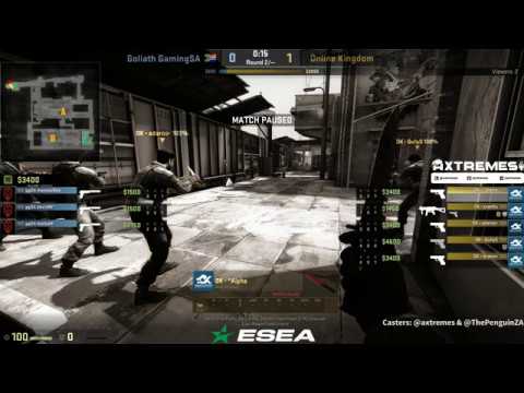 ax Casts CS:GO with PenguinZA - ESEA South Africa - Goliath Gaming vs OnlineKingd0m