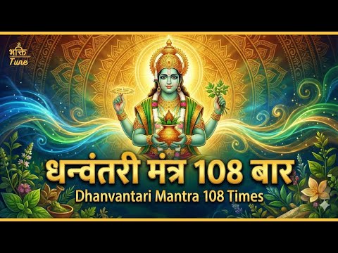 धन्वंतरी मंत्र 108 बार | Dhanvantari Mantra 108 Times for Healing & Health 
