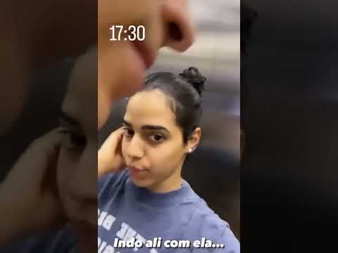 Mirella chama o pessoal da piscina para dançar. Entrei no clima balancei, balancei 🎶