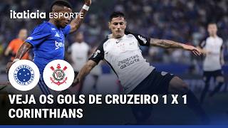 MATHEUS PEREIRA E JOÃO PEDRO; VEJA OS GOLS  DE CRUZEIRO 1 X 1 CORINTHIANS