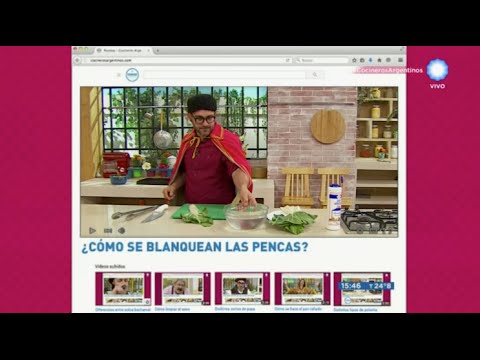 Cómo se blanquean las pencas