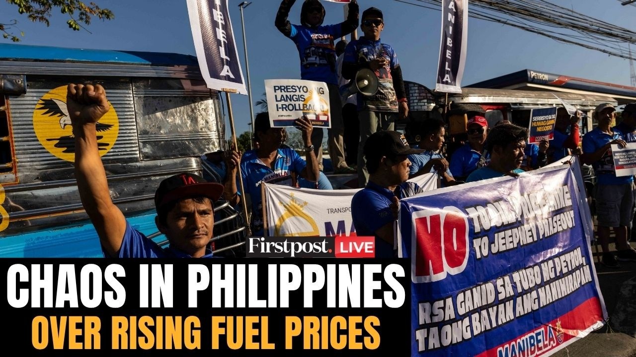 LIVE: Transport Workers in Philippines Storm Presidential Palace Over Oil Crisis Amid US Iran War