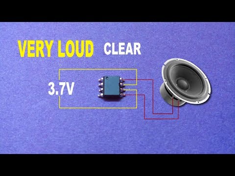 Smallest Amplifier With Very Loud And Clear Sound..Homemade Powerful loud Amplifier..