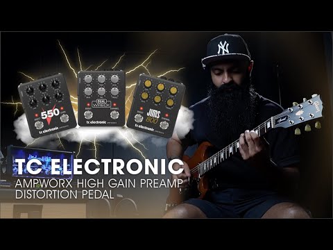 TC Electronic Ampworx High Gain Preamp Distortion Pedal Demo and Shootout