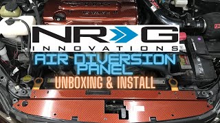 NRG Radiator Air Diversion Panel Unboxing and Install (Scion TC)