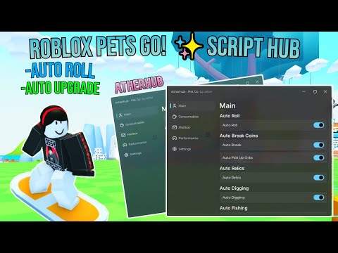 ROBLOX Pets GO! ✨Script HUB | Auto Farm, Auto Upgrade, INFINITE MONEY