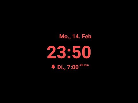 Noise Suppressing Night Clock Video