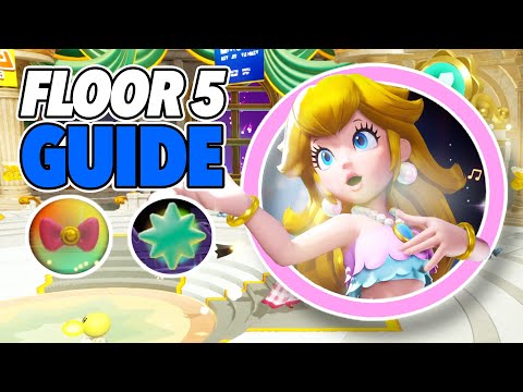All Sparkle Gems & Ribbons in Floor 5 (Princess Peach: Showtime! 100% Collectibles Guide)