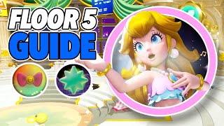 All Sparkle Gems & Ribbons in Floor 5 (Princess Peach: Showtime! 100% Collectibles Guide)