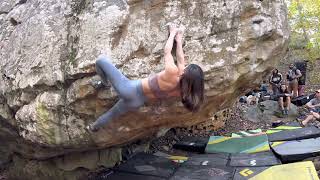 Video thumbnail of The Yoga Move, V4. Rocktown