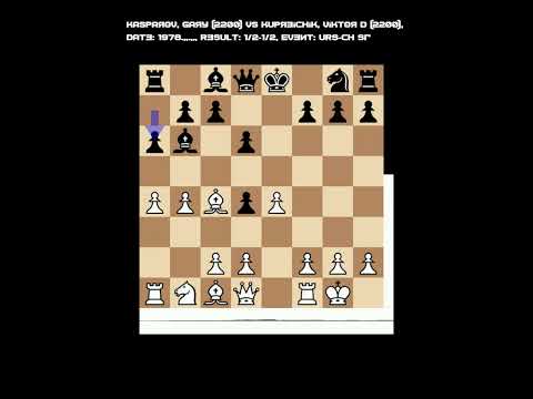 Kasparov Super Series - 1978- 15 years old - UdSSR Championchip game 15