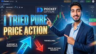 I Tried Pure Price Action Today! Pocket Option 1-Minute Strategy thumbnail