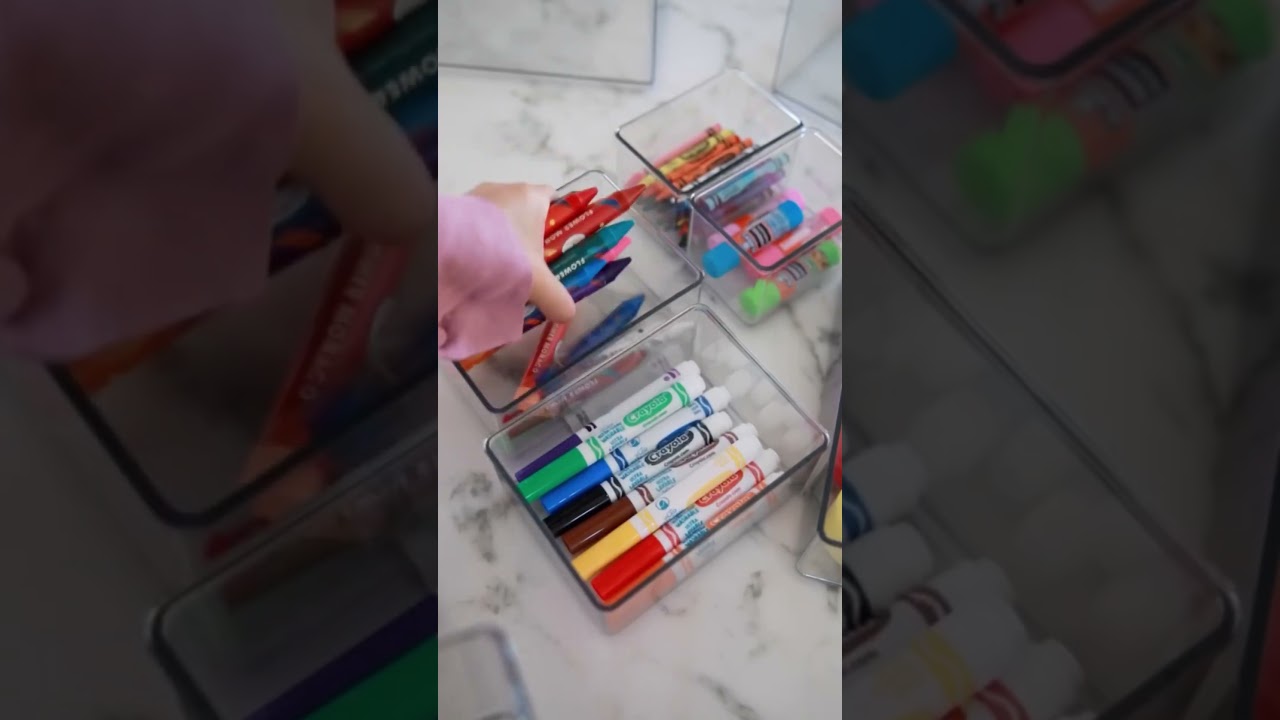 How to organize arts and crafts and school supplies! #organization #organizer #howtoorganize