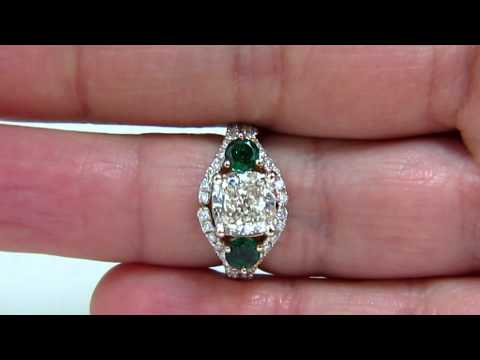 Avis Diamond: 4.30ct. Cushion Cut diamond ring