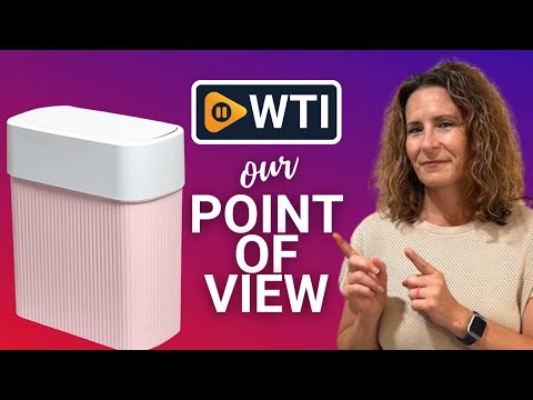 Bathroom Office Trash Can with Lid - WTI product video review