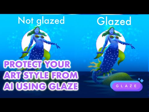 What is glaze and how does it work?|Keep your art style from AI successfully using glaze.