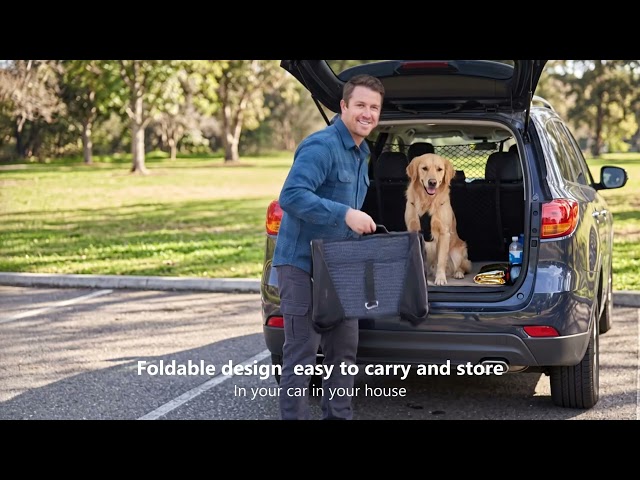 Veehoo Foldable Dog Stairs for Truck and SUV with Side Rails
