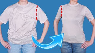 How to downsize a T-shirt in 5 minutes to fit you perfectly!