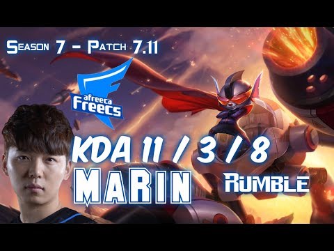 AFs MaRin RUMBLE vs FIORA Top - Patch 7.11 KR Ranked