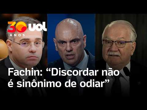 Fachin defende tolerância nas eleições em meio à crise no STF e caso Master: ‘Discordar não é odiar’