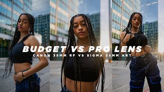 BUDGET VS PRO LENS!! | Canon 35mm RF vs. Sigma 35mm Art Lens