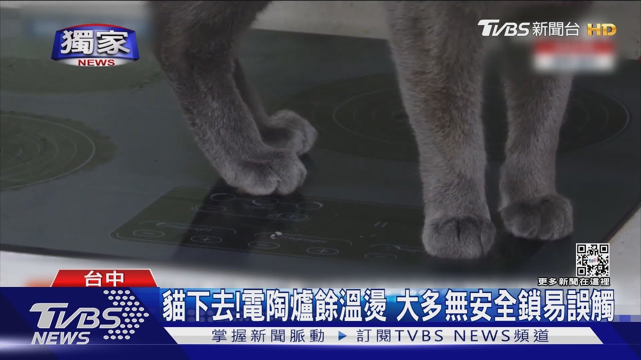 貓下去!電陶爐餘溫燙 大多無安全鎖易誤觸