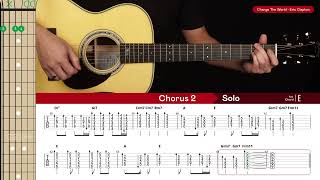 Change The World Guitar Cover Eric Clapton 🎸|Tabs + Chords|