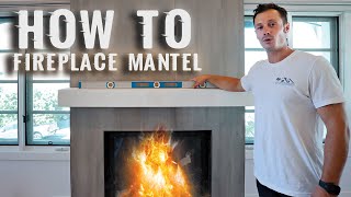 How To Install a FIREPLACE MANTEL Like A PRO