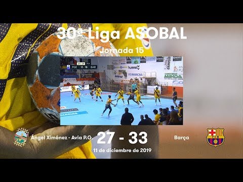 LIGA ASOBAL J15: Ángel Ximénez - Avia P. G. - Barça 27-33