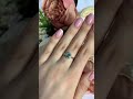 Серебряное кольцо с изумрудом 0.408ct