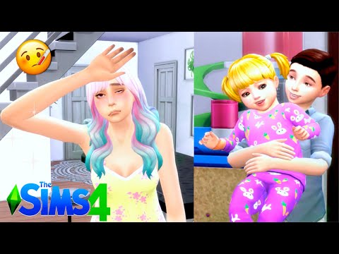 Mom of 4 Sick Routine in Sims 4 - Titi Plus
