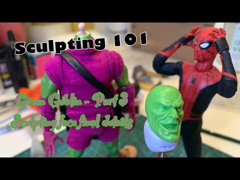 Green Goblin Head - Part 3 - Sculpting Final Face Details